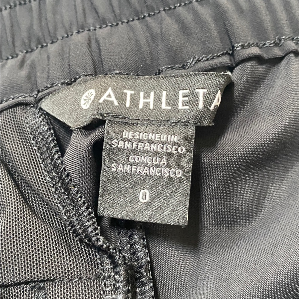 ATHLETA Black Pinnacle Cargo Trouser Pant Athleisure size 0 - Picture 5 of 6